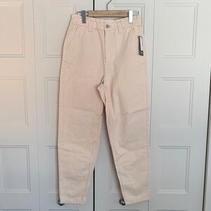 NWT paper bag Beige High-Waisted jeans by Twik sz small